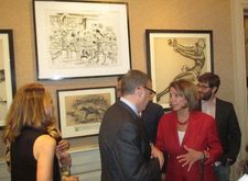 Reverend Rob Schenck greets United States Congresswoman Nancy Pelosi